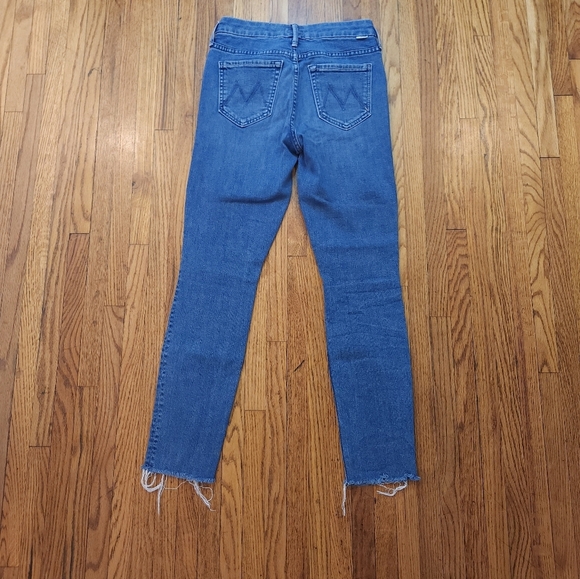Mother Jeans The Ankle Frey Size 24 Chain Of Destiny Blue - Picture 6 of 10